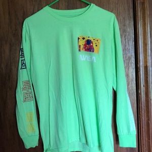 Lime green Japanese NASA shirt